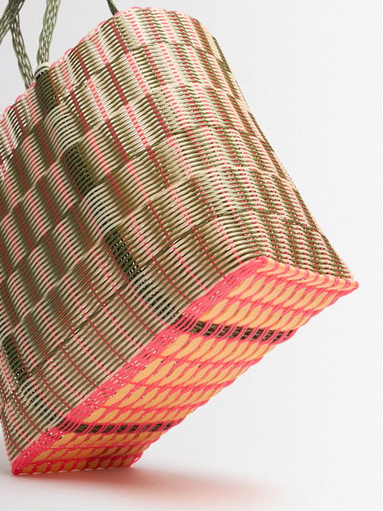 RAYAS COLLECTIVE: Tote with double handles and structured profile