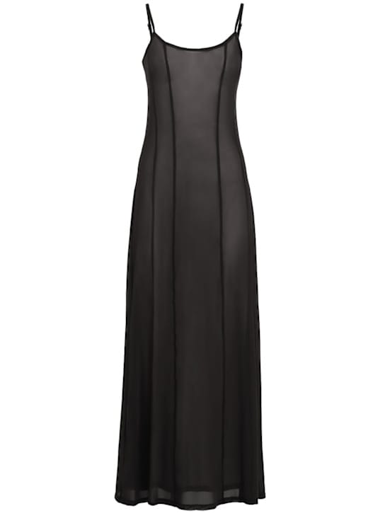 GESTUZ: Long dress with draping