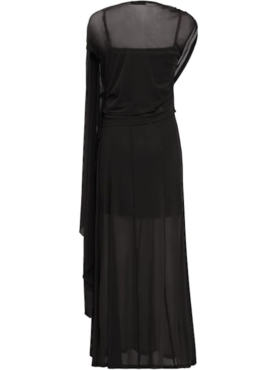 GESTUZ: Long dress with draping