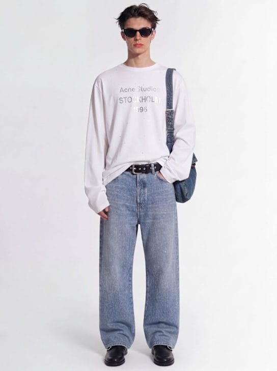 Acne Studios - 高腰宽腿牛仔裤