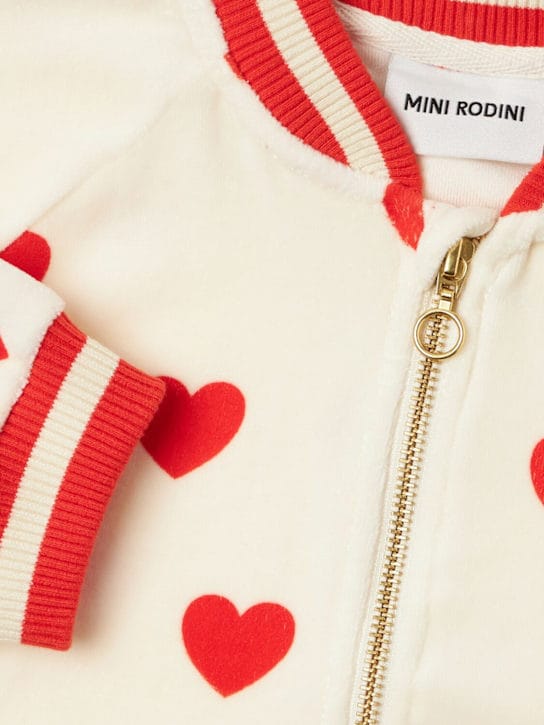 Mini Rodini - 印花棉混纺飞行员夹克