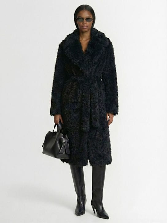 Acne Studios: 长款腰带外套