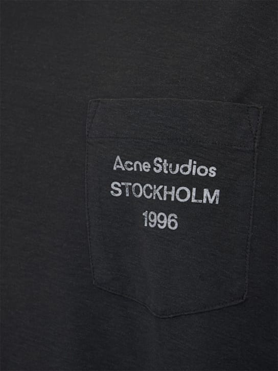 Acne Studios: 埃登长袖棉混纺T恤