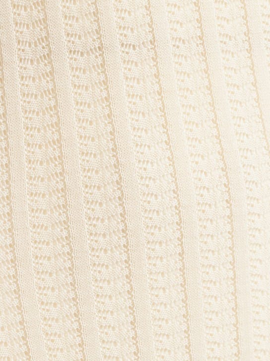 FABIANA FILIPPI: Long dress in openwork cotton knit