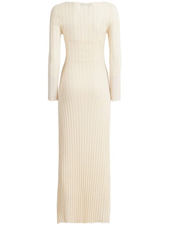 FABIANA FILIPPI: Long dress in openwork cotton knit