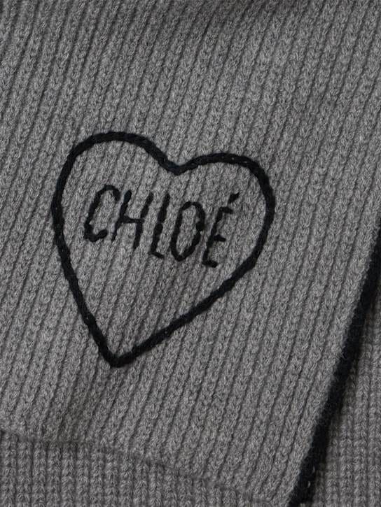 Chloé - 带心形刺绣的披肩