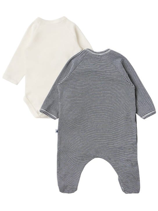 Petit Bateau: 印花棉质连体衣和婴儿服