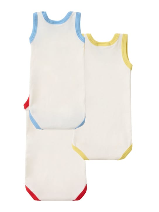 Petit Bateau: 三件印花棉质连体衣套装