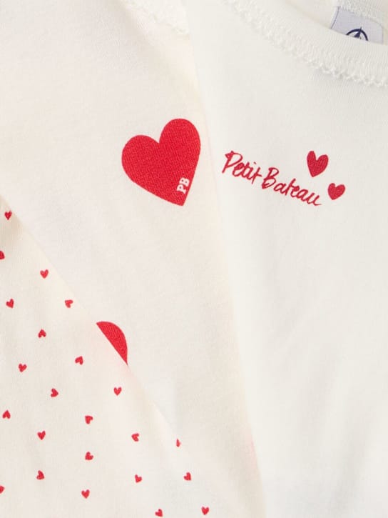 Petit Bateau - 三件印花棉体恤套装