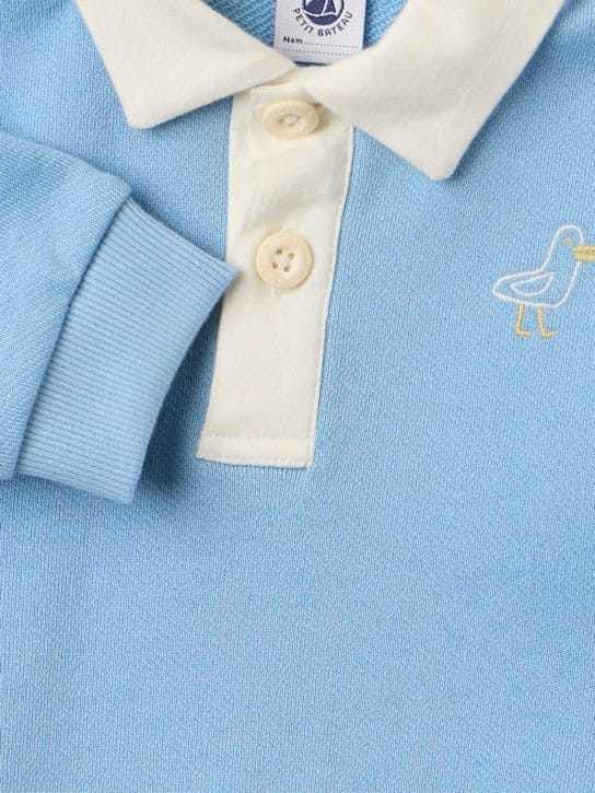 Petit Bateau - 棉质 polo 卫衣