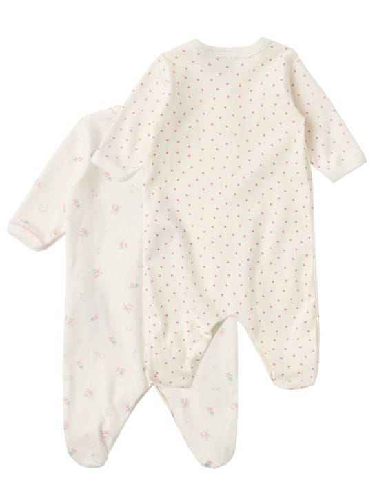 Petit Bateau: 2件棉质针织连体衣套装