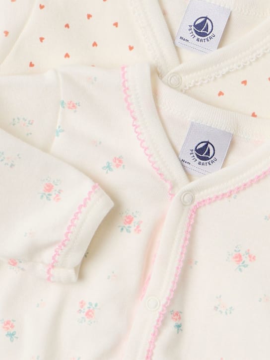 Petit Bateau: 2件棉质针织连体衣套装