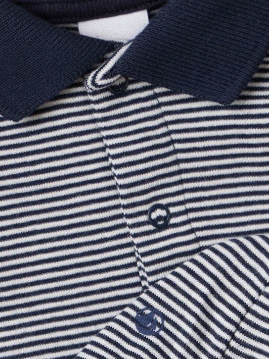 Petit Bateau - 带领短袖连体衣