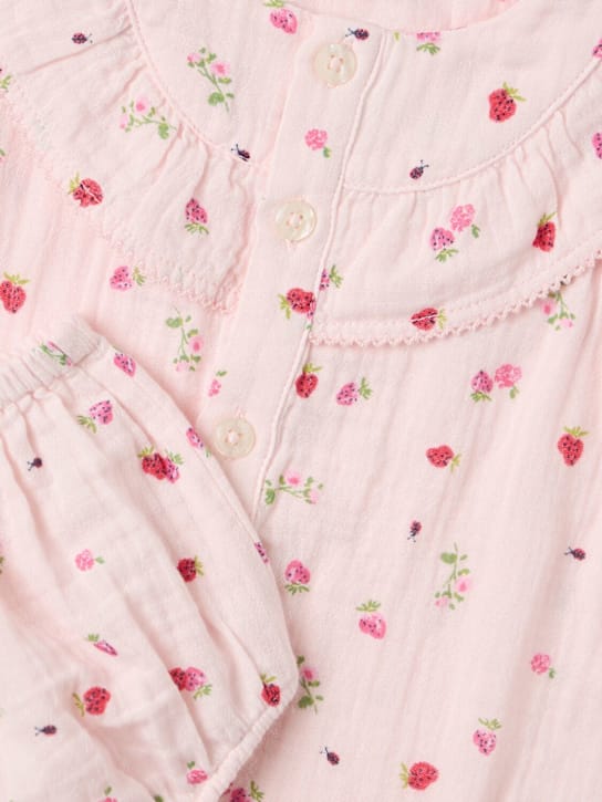 Petit Bateau: 棉质平纹织物上衣和短裤