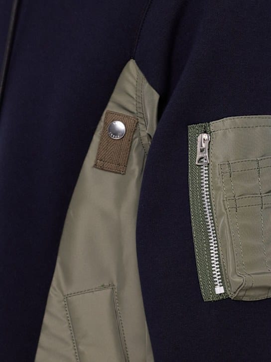 Sacai: 拉链连帽衫