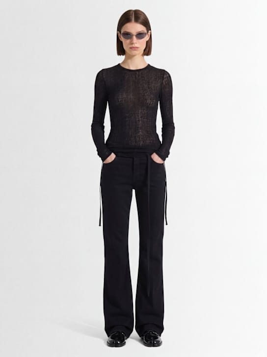 Ann Demeulemeester - 宽腿裤带