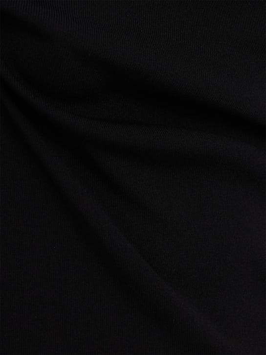 LUISA SPAGNOLI: Long knit dress with flounces