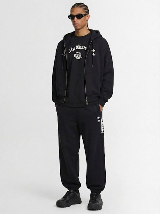 adidas Originals - 带标志的宽腿裤