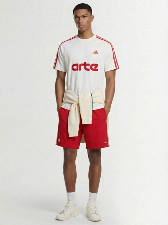 adidas Originals - 具有弹性腰带的运动短裤