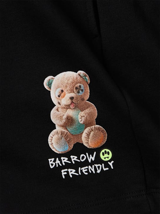 Barrow - 印刷棉质运动短裤