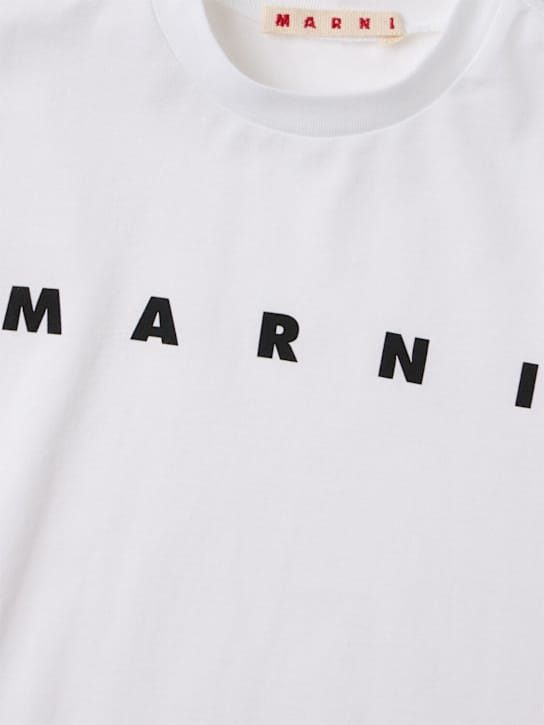 Marni Junior - 棉质 logo T恤