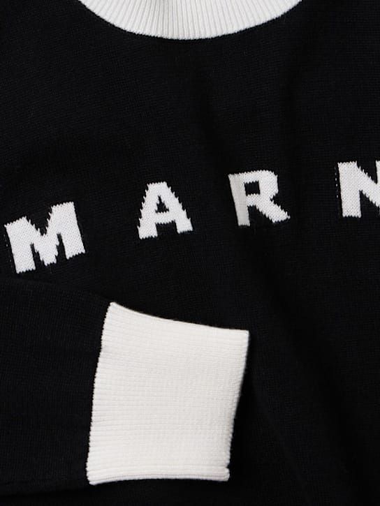 Marni Junior: Maglione in maglia di cotone jacquard