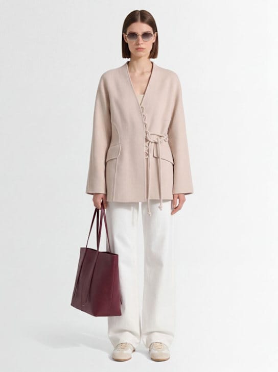 BY MALENE BIRGER - 短款外套，带包裹式闭合