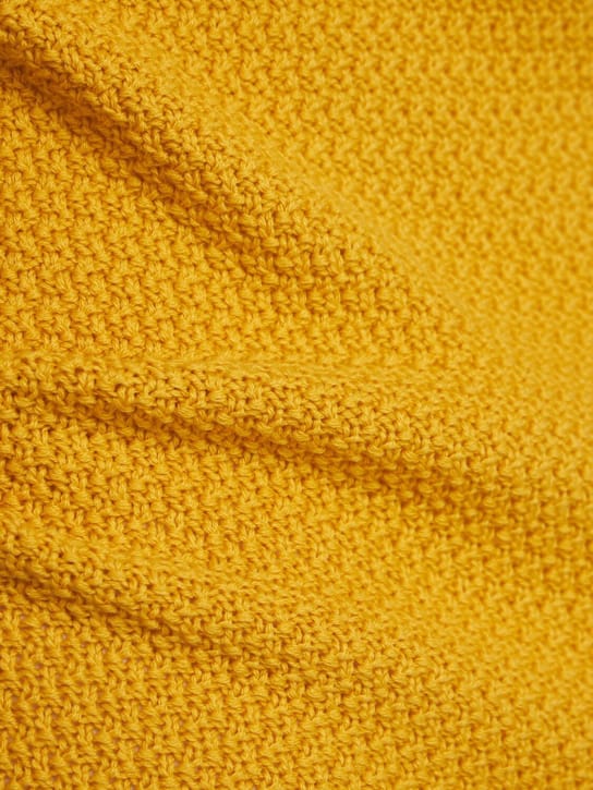 Laneus: Cotton knit sleeveless mini dress