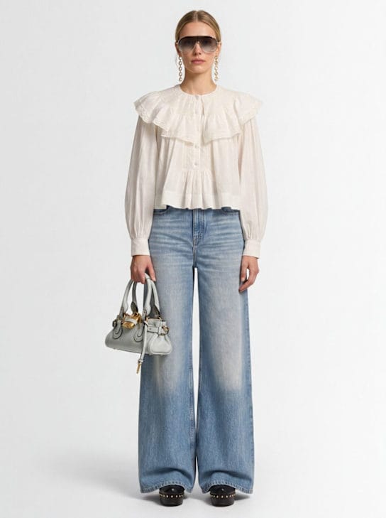 Chloé: 蕾丝领衬衫