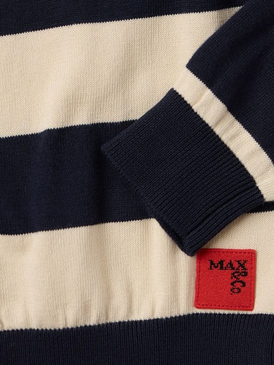 MAX&CO - 条纹棉针织开衫
