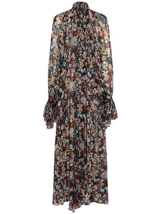 Khaite: Silk turtleneck maxi dress
