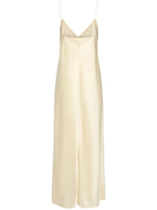 Khaite: Long satin dress with straps