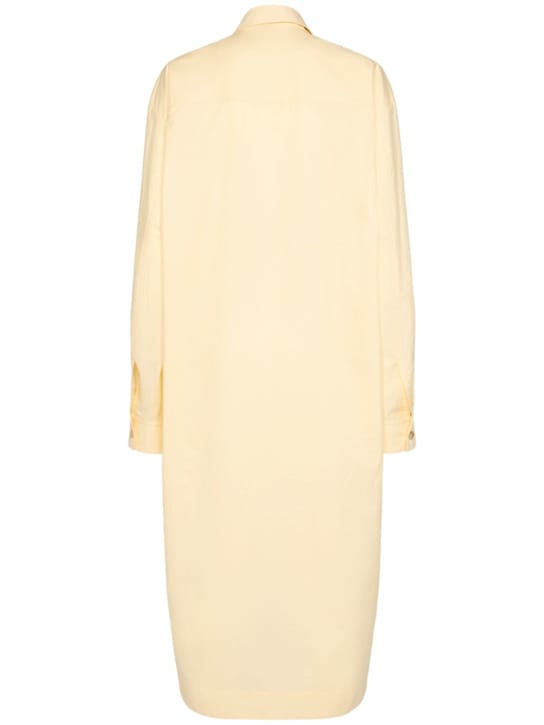 Khaite: Cotton shirt dress with buttons