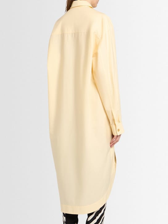 Khaite: Cotton shirt dress with buttons