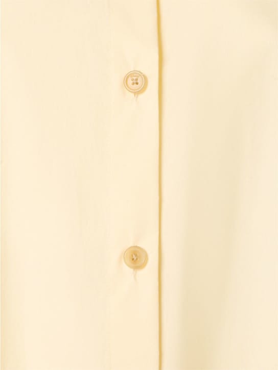 Khaite: Cotton shirt dress with buttons