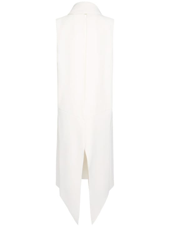 Khaite: Sleeveless midi dress with drape