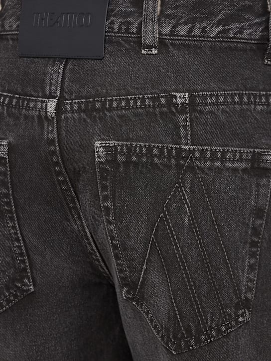 The Attico: Cotton layered baggy jeans