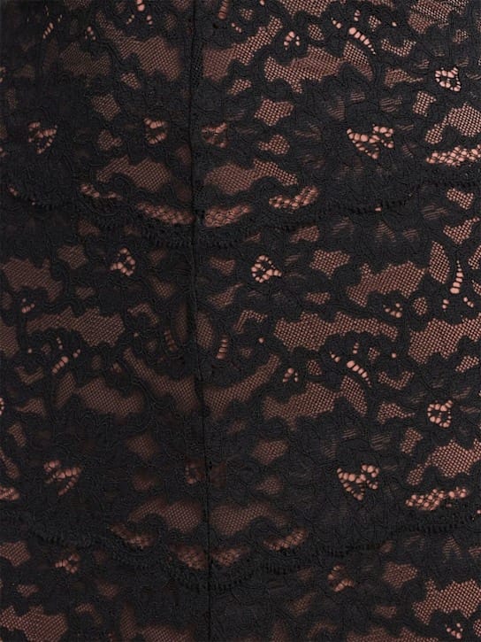 Fleur Du Mal: Lace bustier midi dress