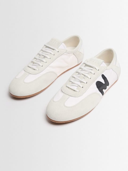 MSGM - 新复古运动鞋皮革混合款