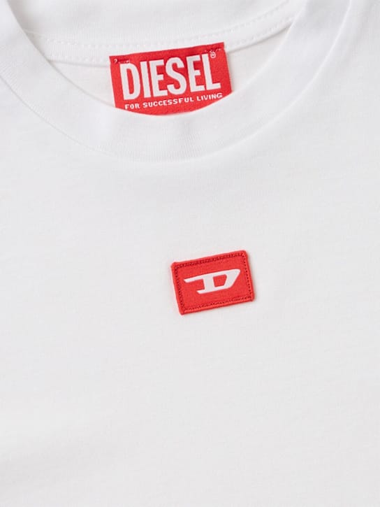 Diesel Kids: 印花棉混纺针织T恤