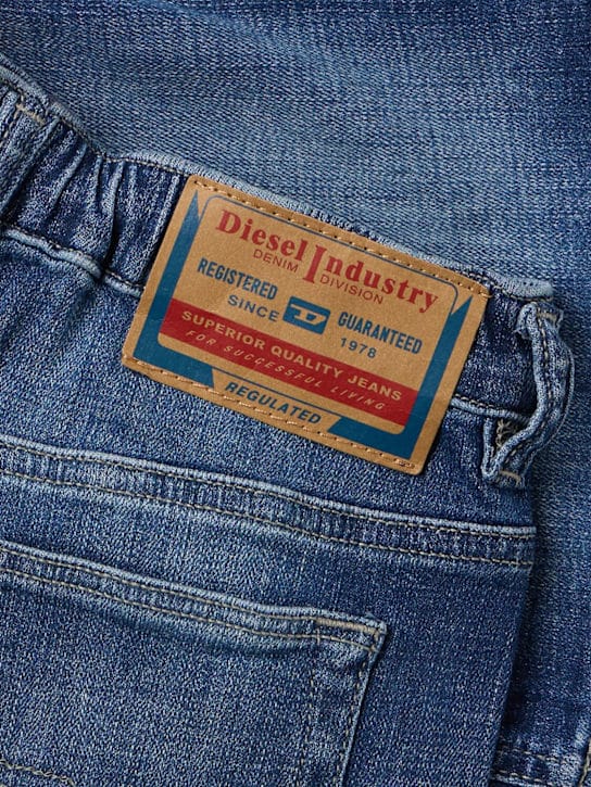 Diesel Kids - 弹性棉牛仔短裤