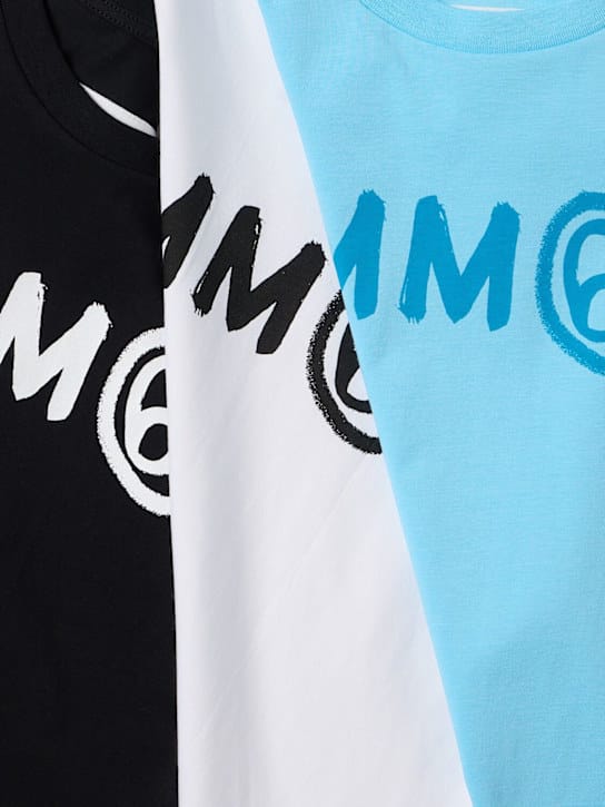MM6 Maison Margiela - 三件印花棉质T恤套装