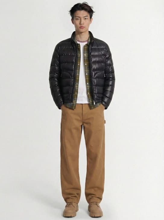 Moncler - 短款高领羽绒夹克