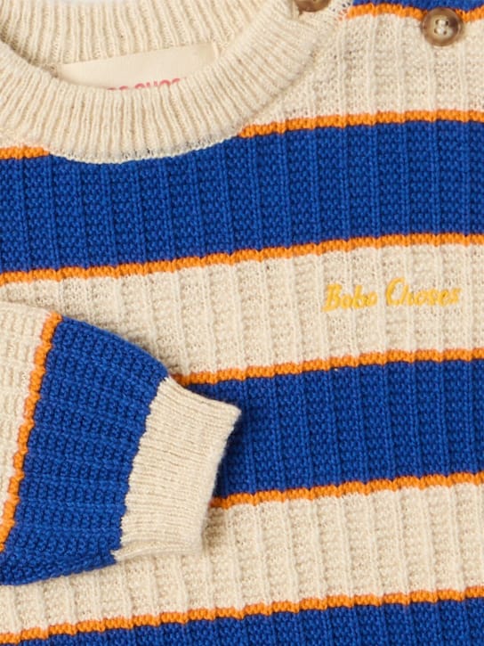 Bobo Choses: Maglione a righe in cotone biologico
