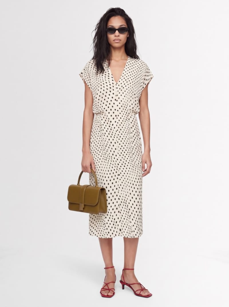 Stella McCartney - Polka dot viscose midi dress