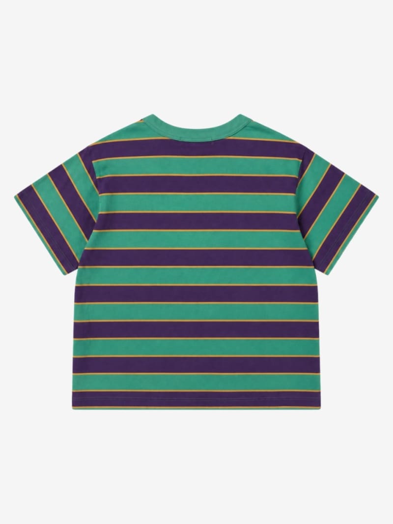 Bobo Choses - T-shirt a righe con logo in rilievo