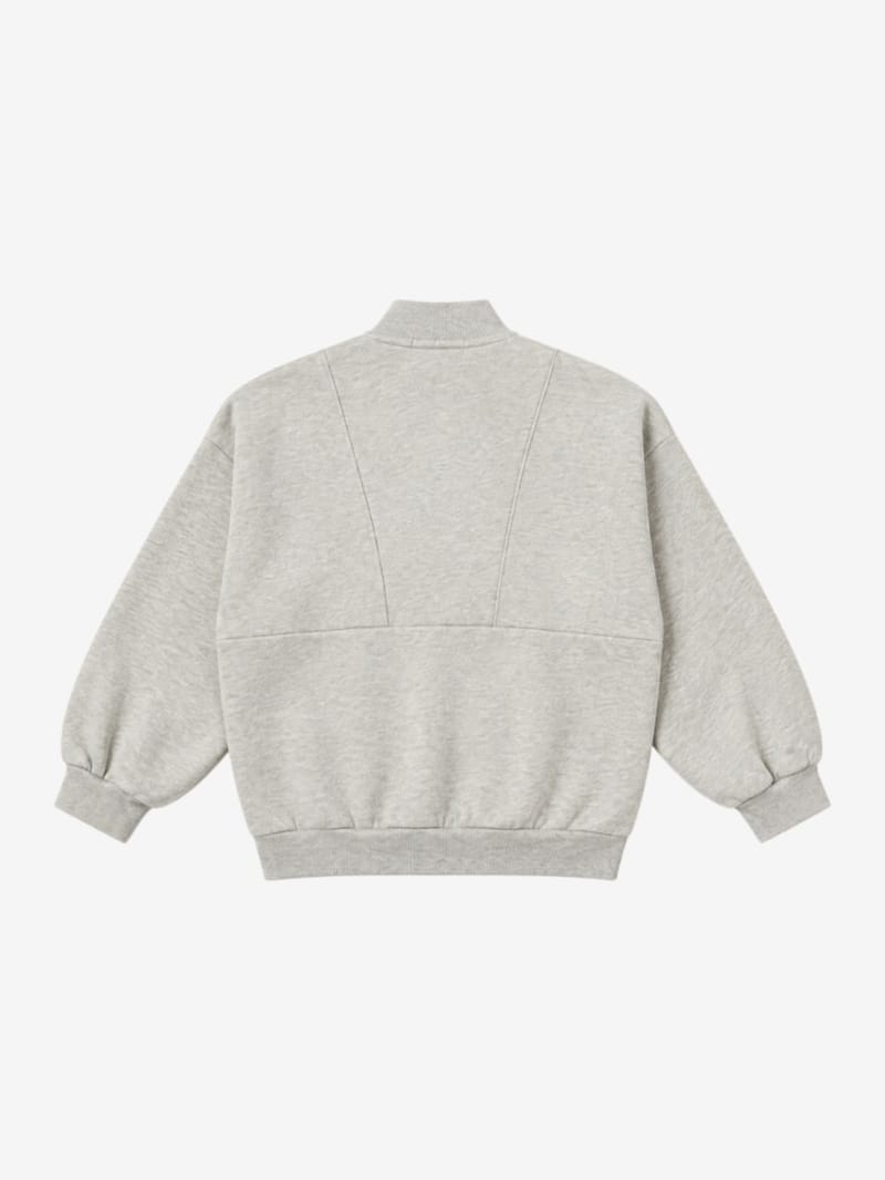 Bobo Choses - Felpa con mezza zip Bolder in cotone biologico
