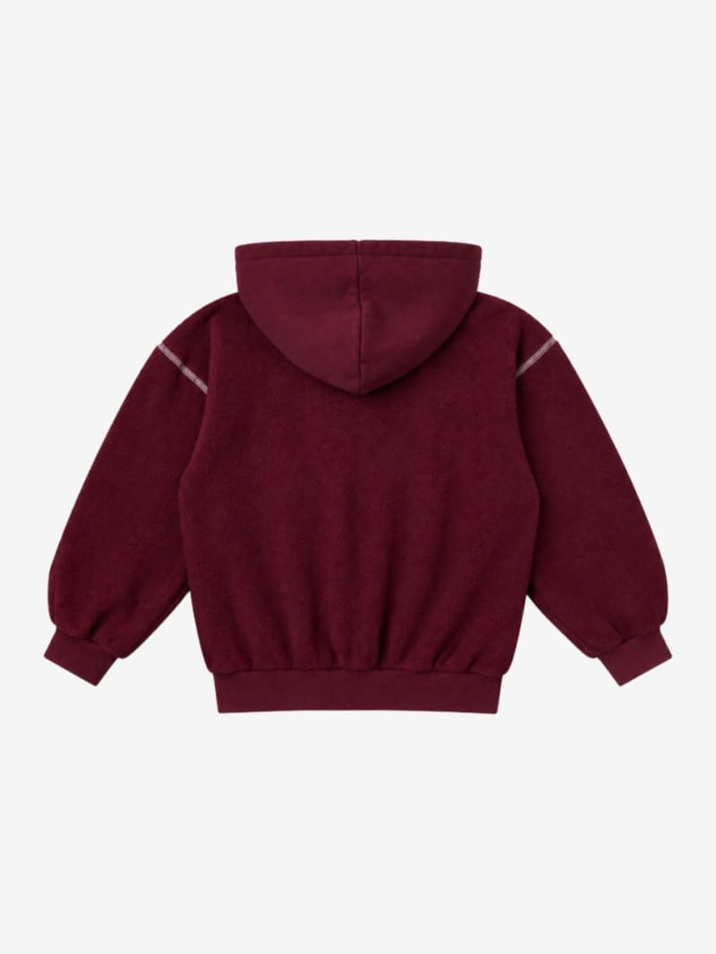 Bobo Choses - Felpa con cappuccio e logo in rilievo in cotone biologico