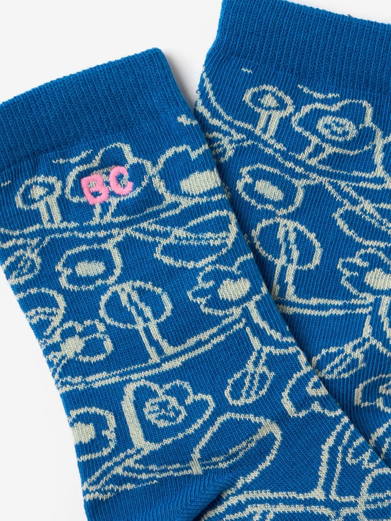 Bobo Choses: Sketchy Flowers print long socks