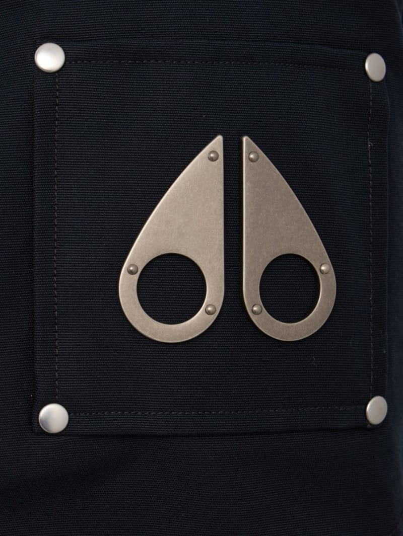 Moose Knuckles: Ballistic cotton down bomber w/ fur trim